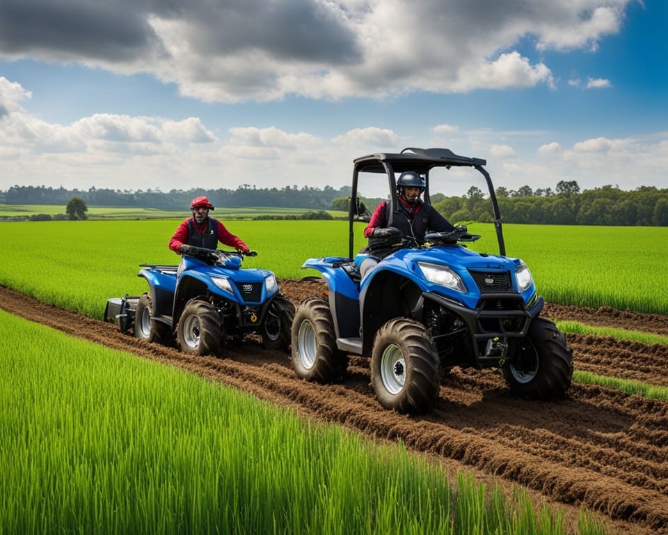 Quads in de landbouw: Efficiëntie en innovatie